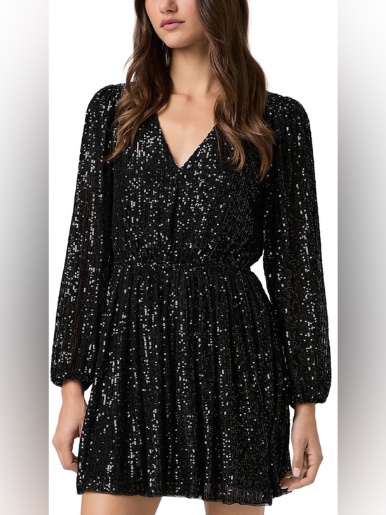 PAIGE Dresses & Skirts - PAIGE Gianetta Black Sequin Mini Dress